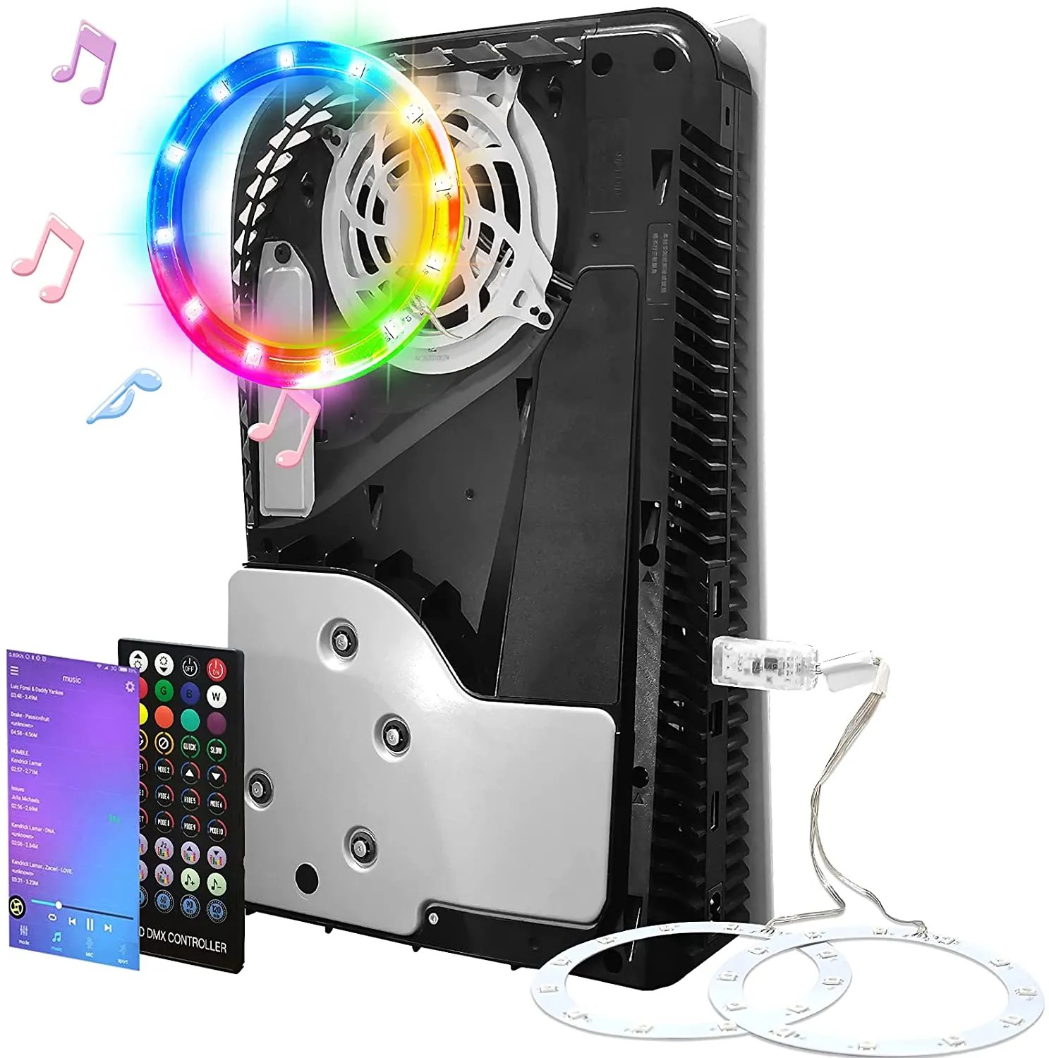 Gaming Console App - Nova iluminação de captador rgb para