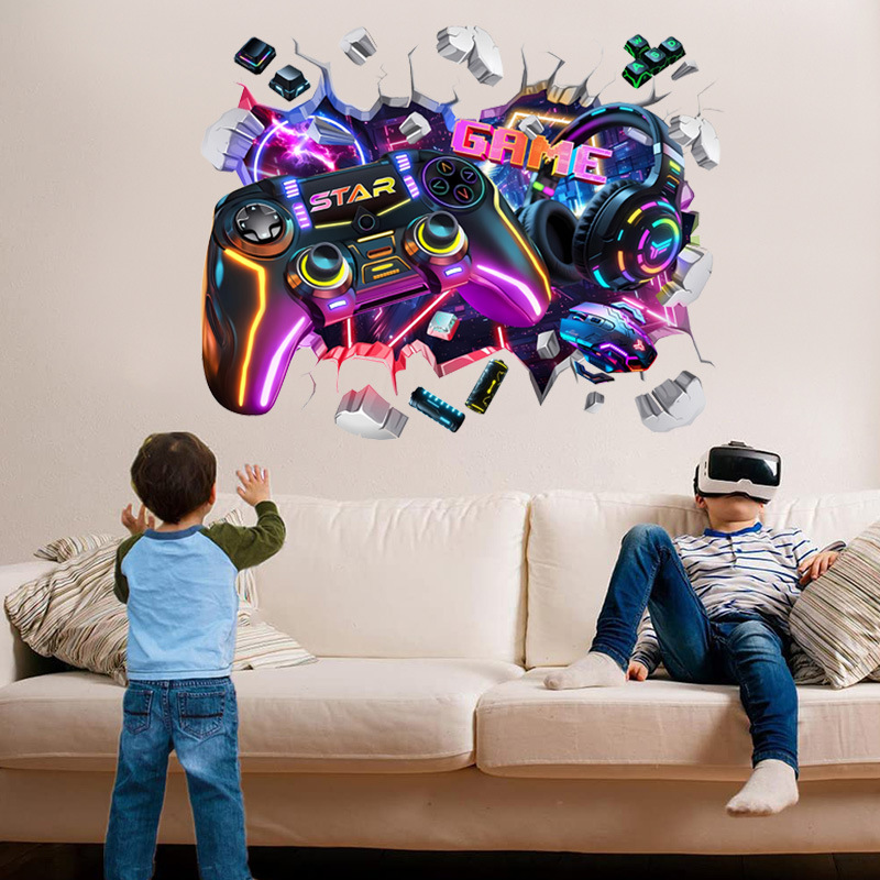 Gaming Console Wallpaper - Adesivos de Vinil Grandes para Parede