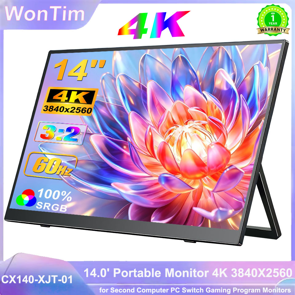 Gaming Console Connect With Phone - Monitor Portátil WonTim 14' 4K 3840x2560
