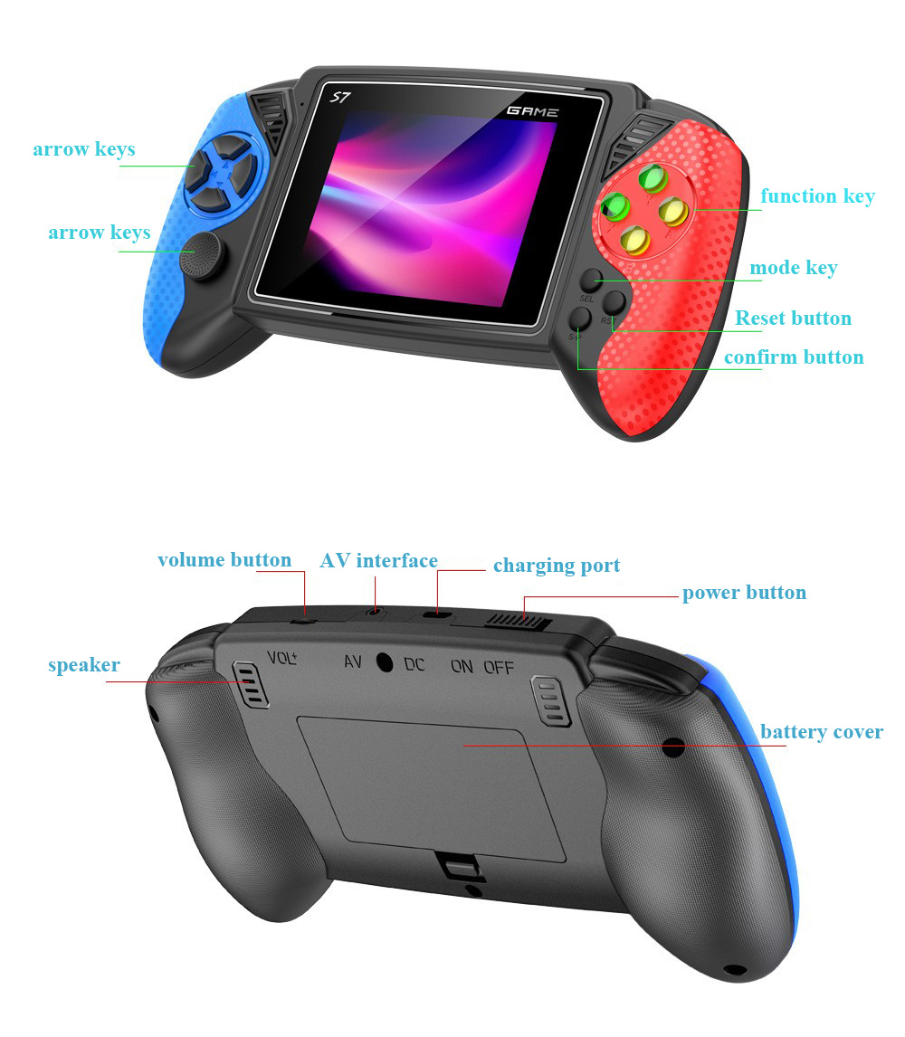 Console de Jogo Portátil Retro - Gaming Console In Chinese avaliação e preço