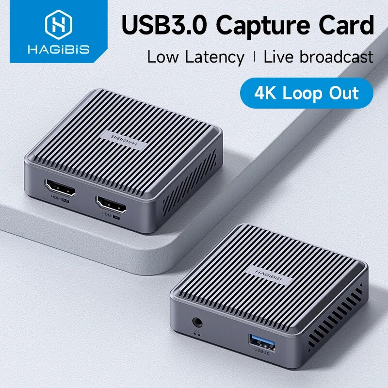 Hagibis 4k hdmi-placa de captu - Gaming Console With Phone avaliação e preço
