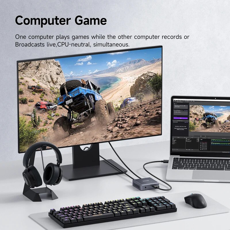 Hagibis 4k hdmi-placa de captu - Gaming Console With Phone avaliação e preço