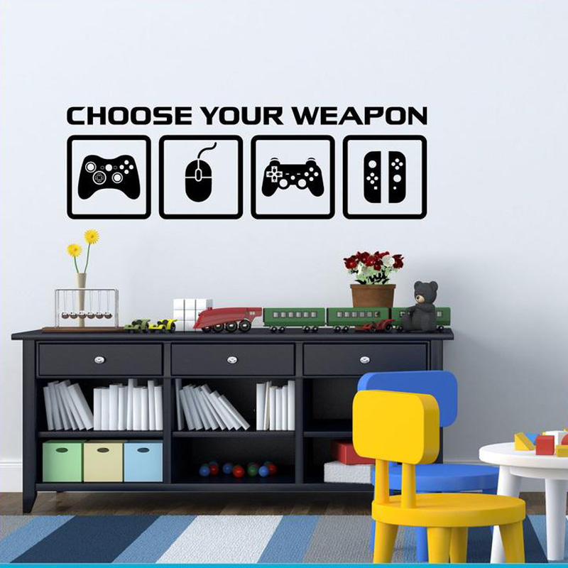 Decalque De Parede Para A Deco - Gaming Console Wallpaper avaliação e preço
