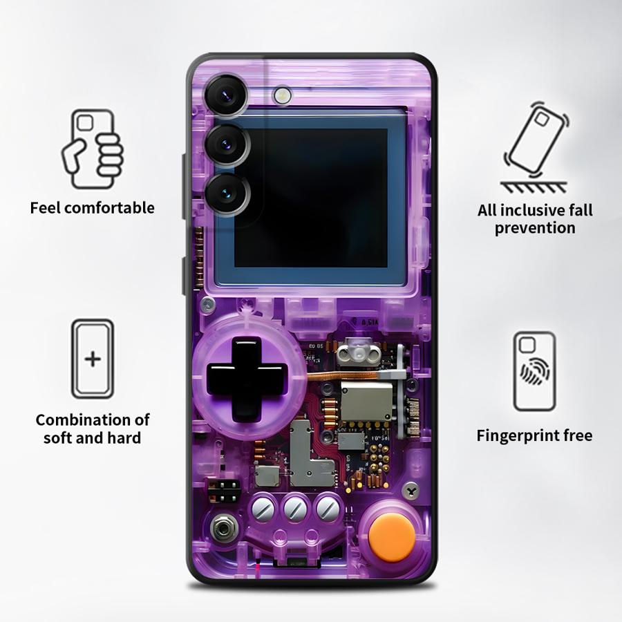 Capa Protetora Roxa para Celul - Gaming Console With Phone avaliação e preço