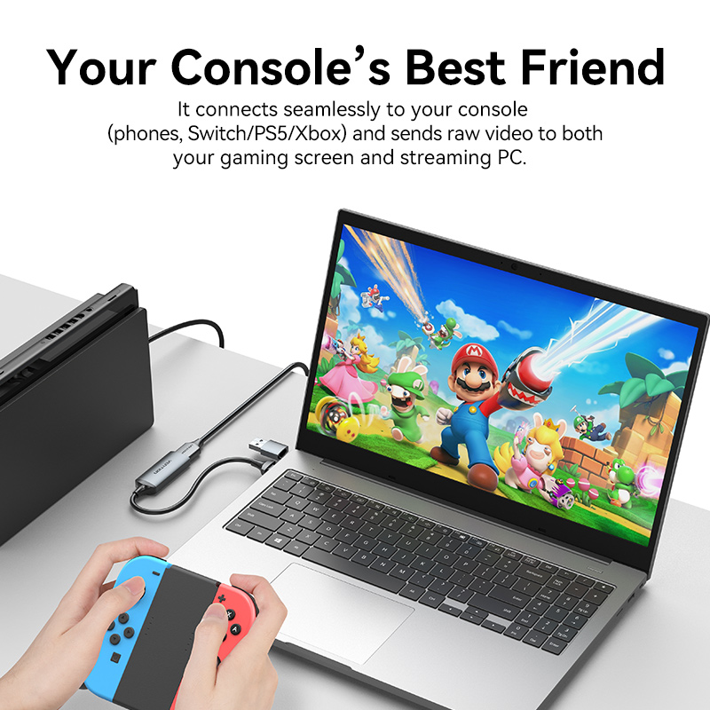Vention placa de captura de ví - Gaming Console With Phone avaliação e preço