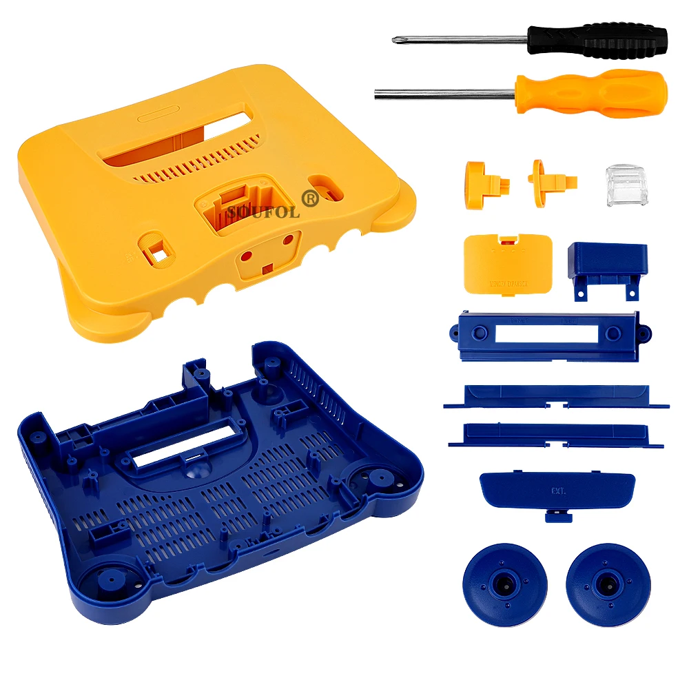 Limitado amarelo azul para n64 - Retro.Gaming Console Yellow avaliação e preço